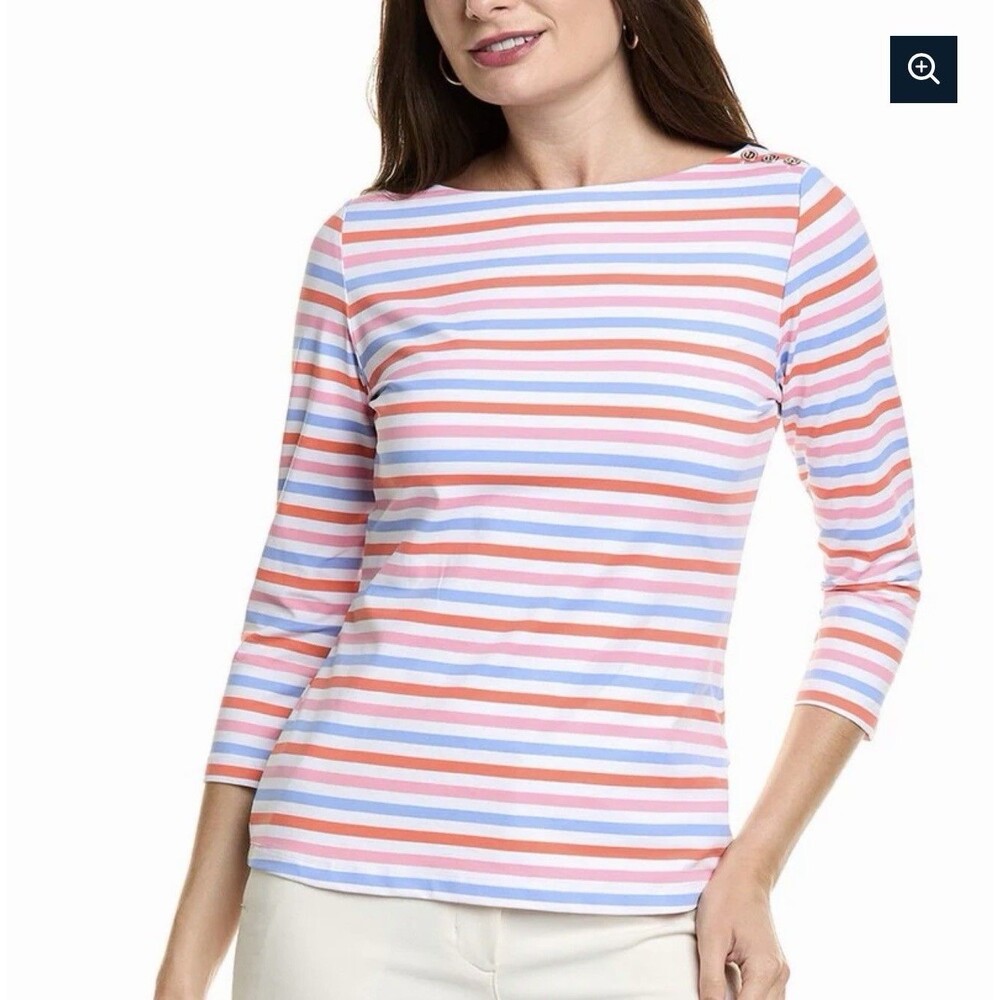 J.Mclaughlin Wavesong Catalina Cloth Top Women's Size XS Multi Stripe - NWOT